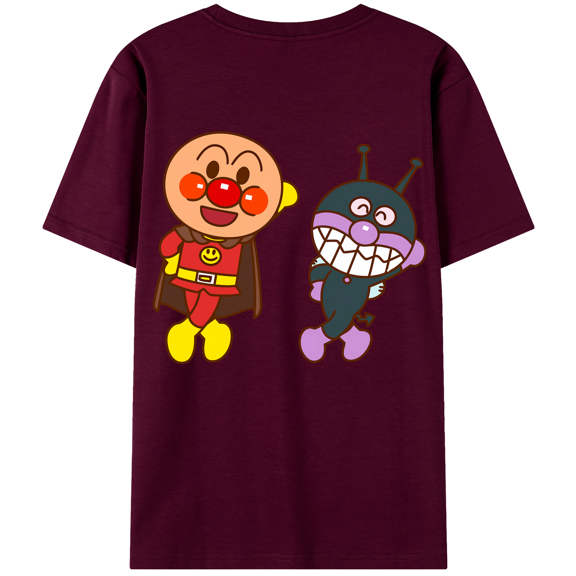 （画像用） アンパンマン Anpanman レディース半袖Tシャツ(バックプリント)